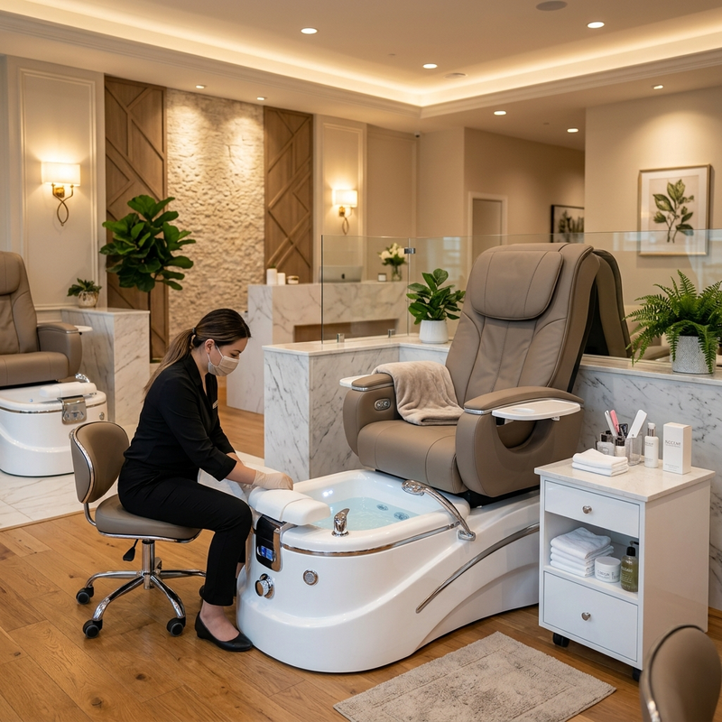 Premium Pedicure Chair for Nail and Foot Spa Salon